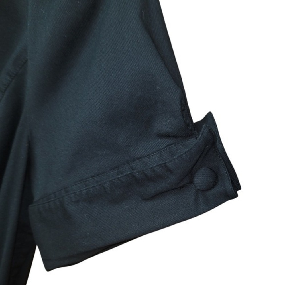 INC Black Wrap Short Sleeve Tie Waist‎ Shirt Top 10 Minimalist Office Workwear - Picture 7 of 11